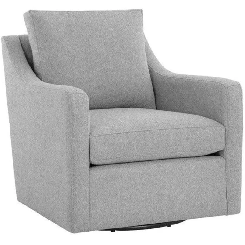 Brianna Swivel Lounge Chair, Dove