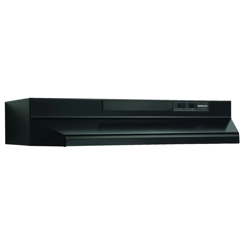 Broan - 24 Inch 210 CFM Under Cabinet Range Vent in Black - BU224BL Black