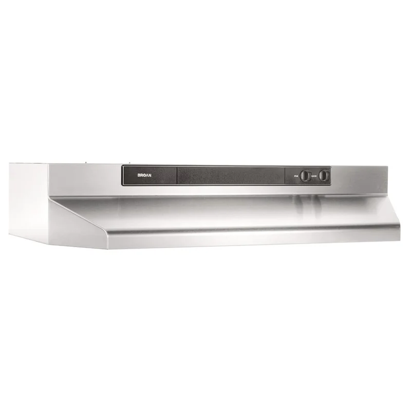 Broan - 24 Inch 260 CFM Under Cabinet Range Vent in Stainless - BU324SS Stainless