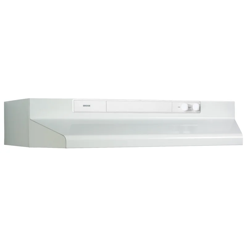Broan - 24 Inch 260 CFM Under Cabinet Range Vent in White - BU324WW White