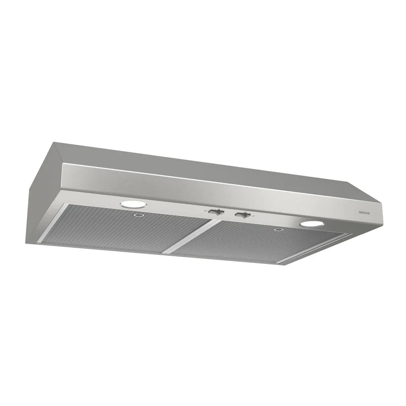 Broan - 24 Inch 300 CFM Under Cabinet Range Vent in Stainless - BCS324SSC Stainless