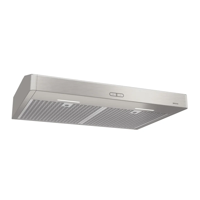 Broan - 24 Inch 375 CFM Under Cabinet Range Vent in Stainless - BNDD124SS Stainless