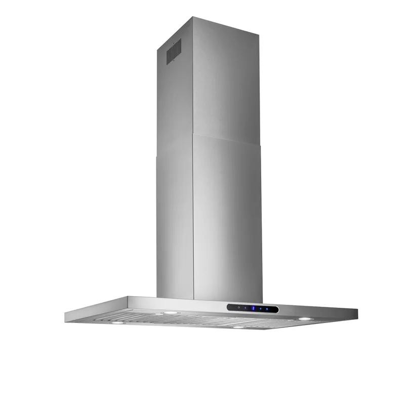 Broan - 35.4 Inch 580 CFM Island Range Vent in Stainless - EIT1366SS Stainless