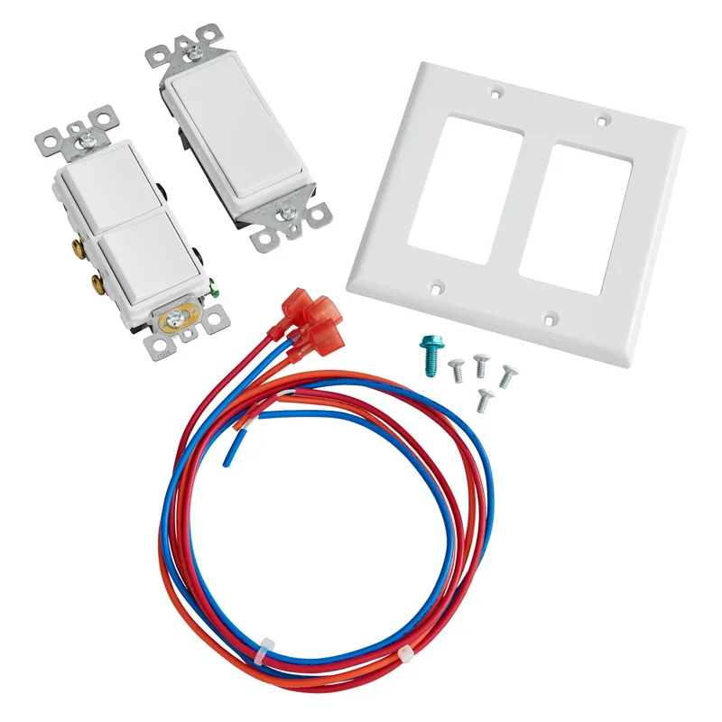 Broan - High Voltage Wiring Kit for ADA Application Ventilation Accessories in White - HAWSK3 White
