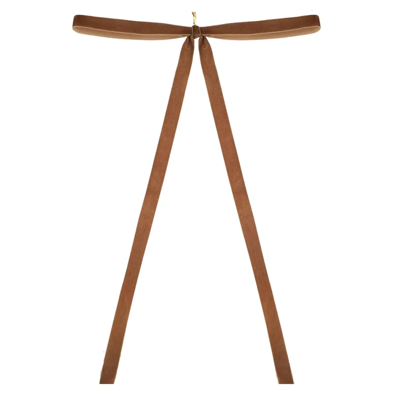 Brown Velvet Ribbon Bow, 23.5"