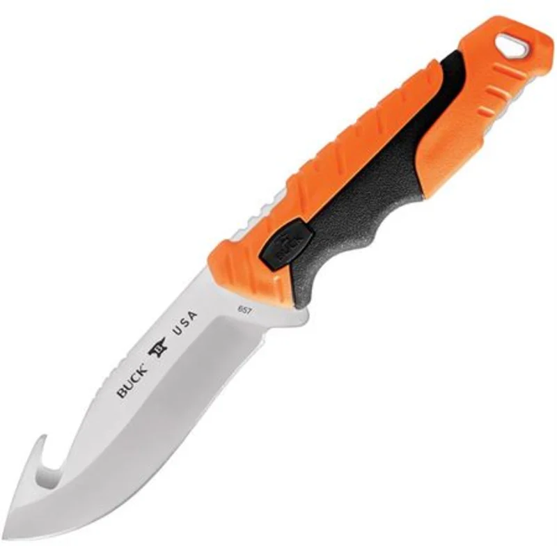 Buck 657ORG - Pursuit Pro - Orange and Black Guthook