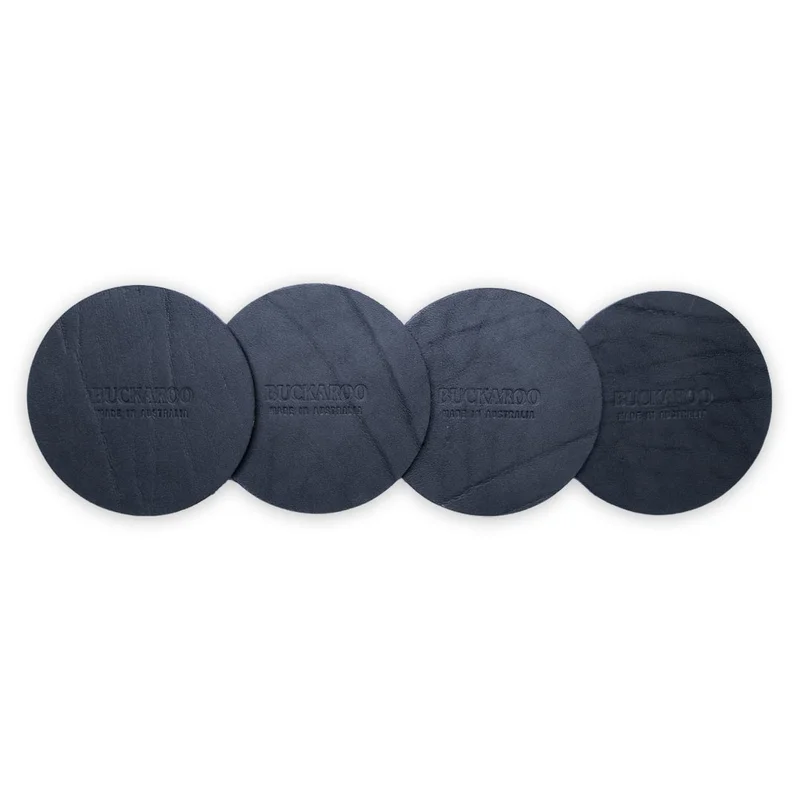 Buckaroo Leather Coasters