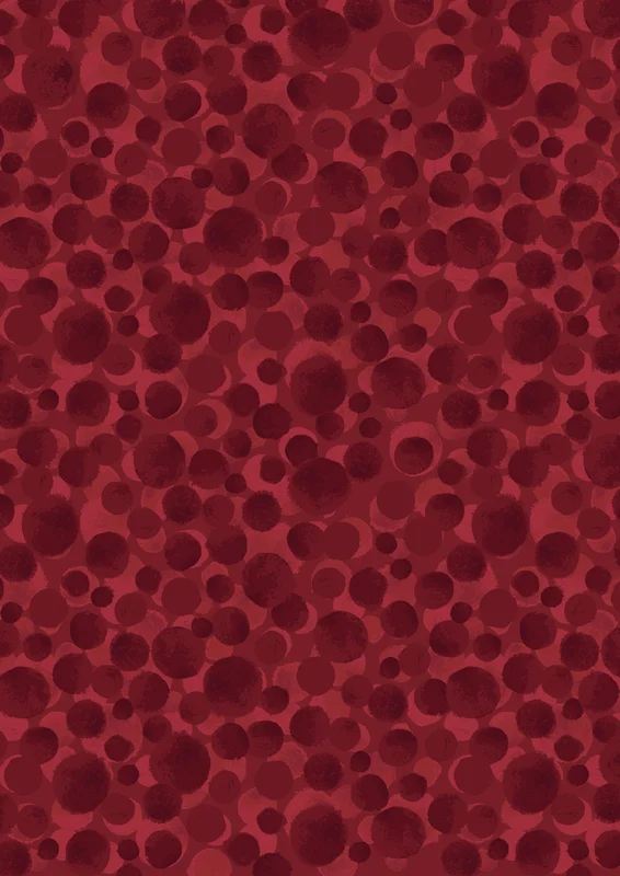 BUMBLEBERRIES: Dark Red (1/4 Yard)
