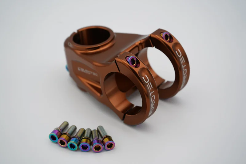 Burgtec MK3 Enduro Stem Titanium Bolt Kit Rainbow Oil Slick