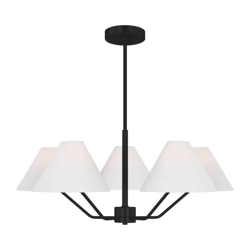 Burke Medium Chandelier, Midnight Black