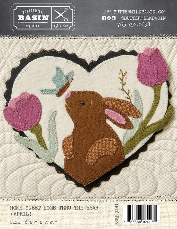 BUTTERMILK BASIN: Home Sweet Home Thru the Year Pattern-April