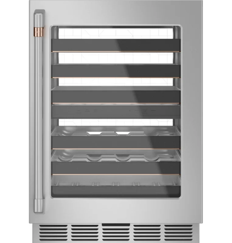 Caf - 23.75 Inch 4.7 cu. ft Wine Fridge Refrigerator in Stainless - CCP06DP2PS1 Stainless