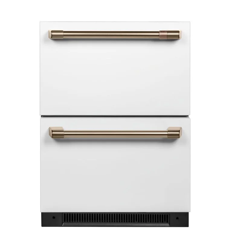 Caf - 23.875 Inch 5.7 cu. ft Built In / Integrated Drawer Refrigerator in White - CDE06RP4NW2 White
