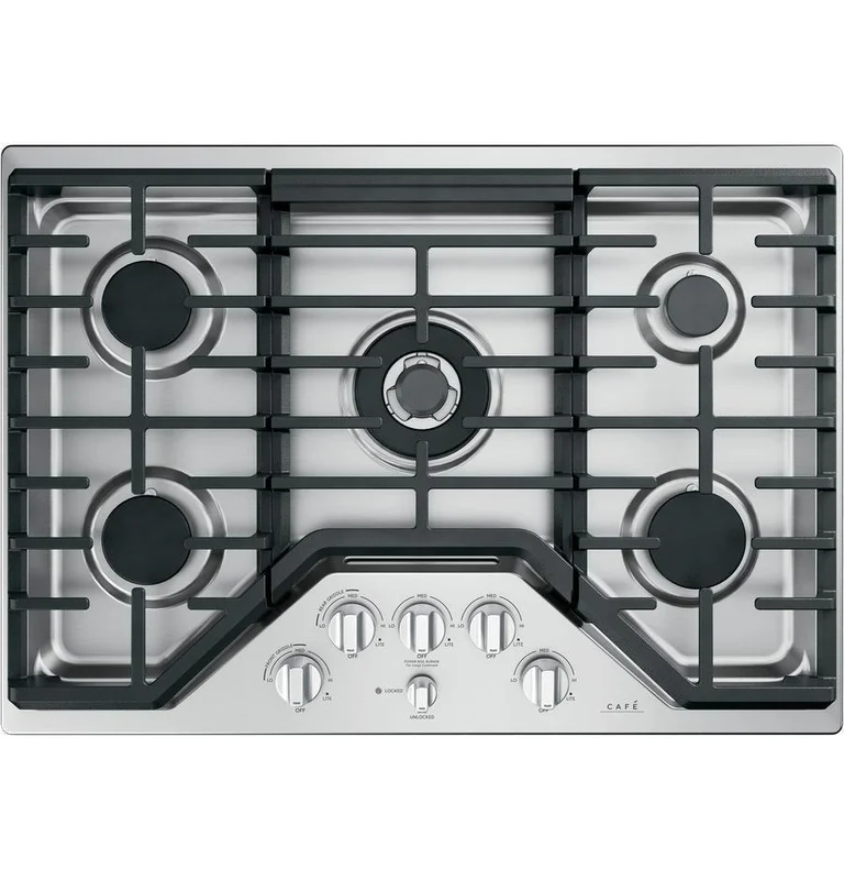 Caf - 30 inch wide Gas Cooktop in Stainless - CGP95302MS1 Stainless