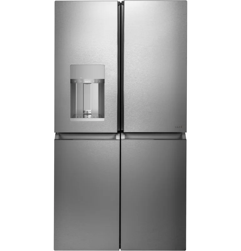 Caf - 35.625 Inch 27.4 cu. ft Quad-Door Refrigerator in Platinum - CQE28DM5NS5 Platinum