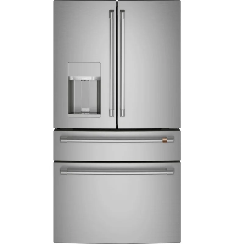 Caf - 35.625 Inch 27.8 cu. ft French Door Refrigerator in Stainless - CVE28DP2NS1 Stainless