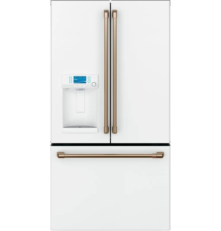 Caf - 35.75 Inch 22.2 cu. ft French Door Refrigerator in White - CYE22TP4MW2 White