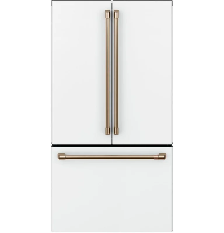 Caf - 35.75 Inch 23.1 cu. ft French Door Refrigerator in White - CWE23SP4MW2 White