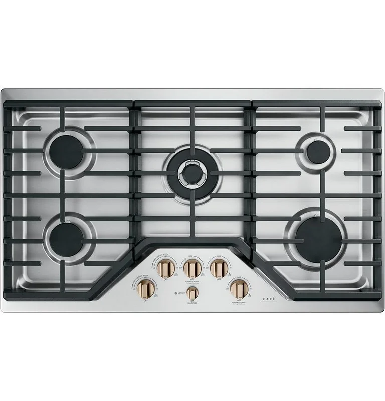 Caf - 36 inch wide Gas Cooktop in Stainless - CGP95363MS2 Stainless