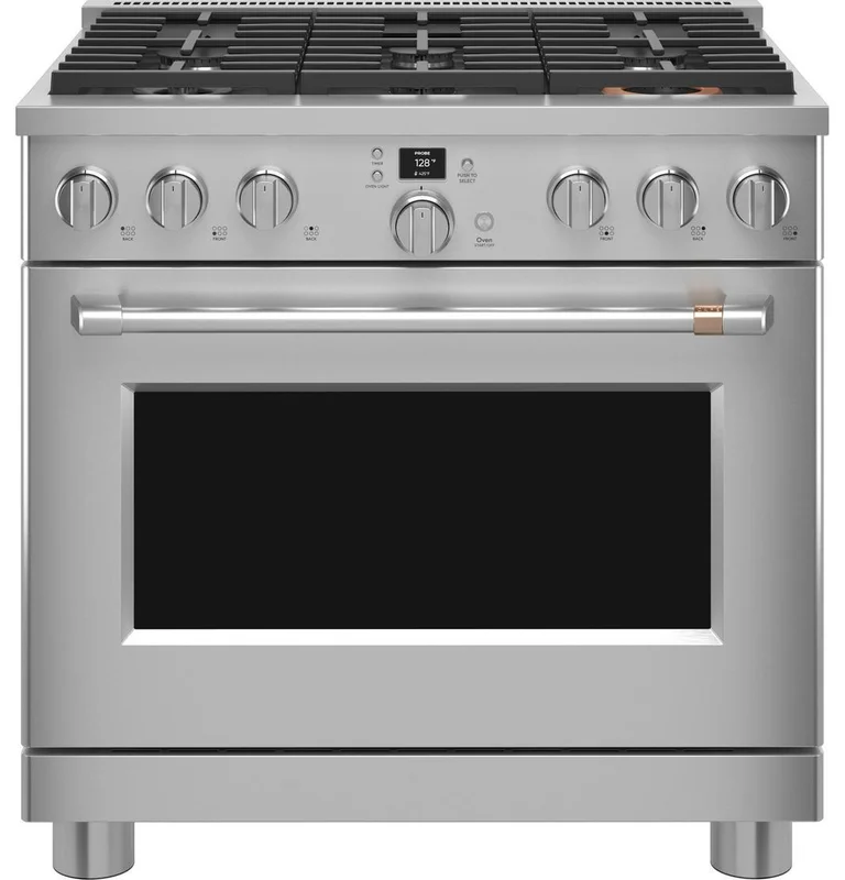 Caf - 5.7 cu. ft Dual Fuel Range in Stainless - C2Y366P2TS1 Stainless