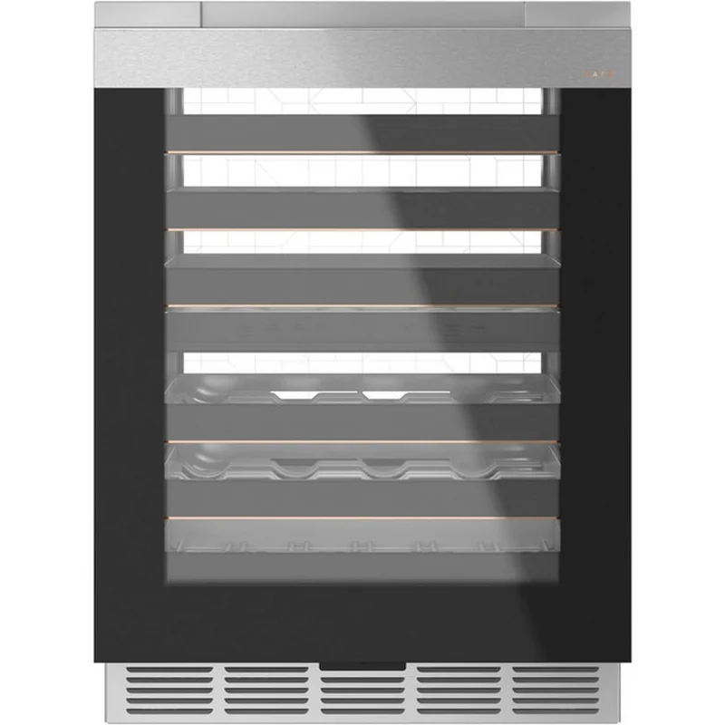 Cafe - 23.7 Inch 4.7 cu. ft Wine Fridge Refrigerator in Silver - CCR06DM2PS5 Silver