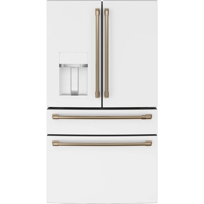Cafe - 35.6 Inch 22.3 cu. ft French Door Refrigerator in White - CXE22DP4PW2 White