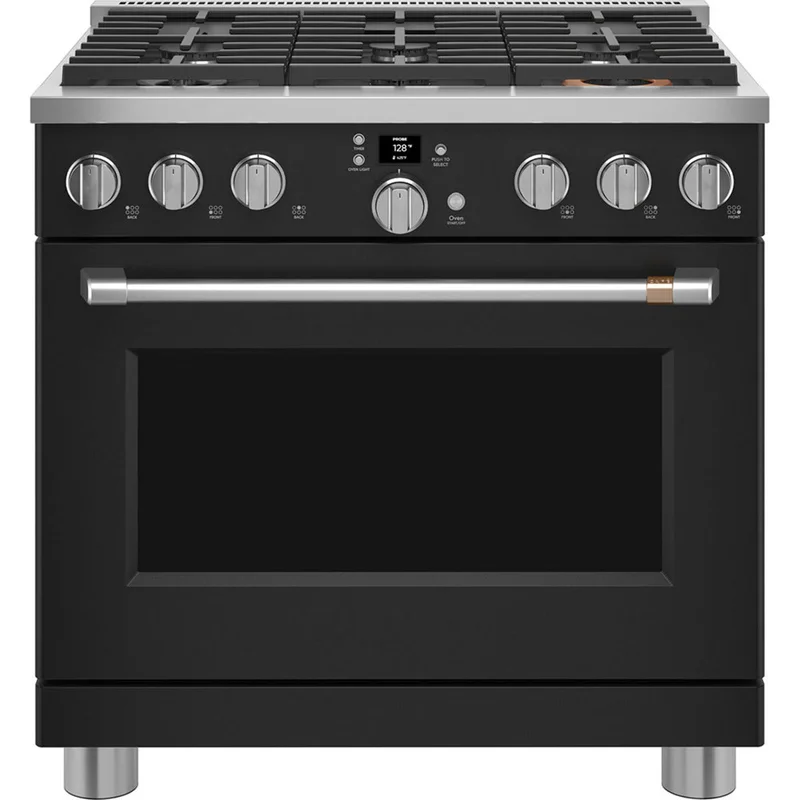 Cafe - 6.2 cu. ft Gas Range in Black (Open Box) - CGY366P3TD1 Black (Open Box)