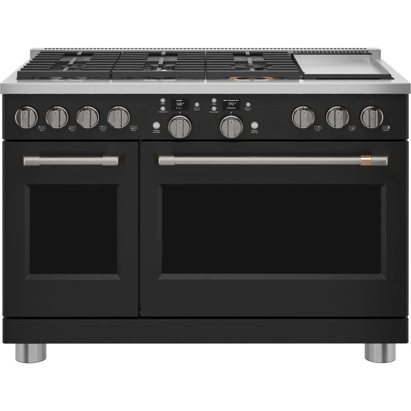 Cafe - 8.2 cu. ft Dual Fuel Range in Black - C2Y486P3TD1 Black