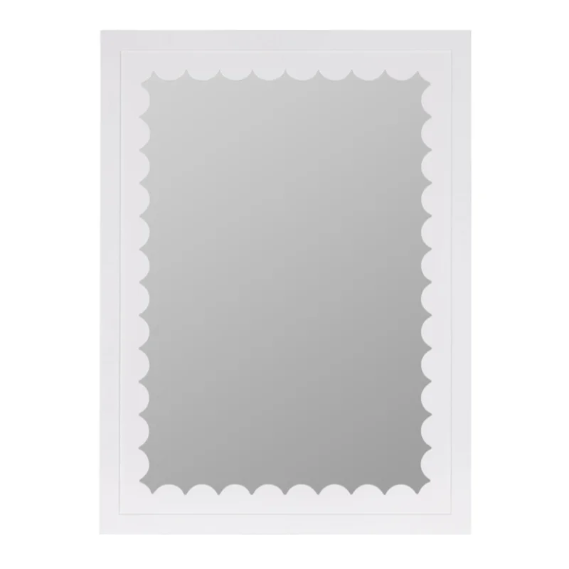 Caitlin Wilson Gigi White Wall Mirror, 38" x 28"