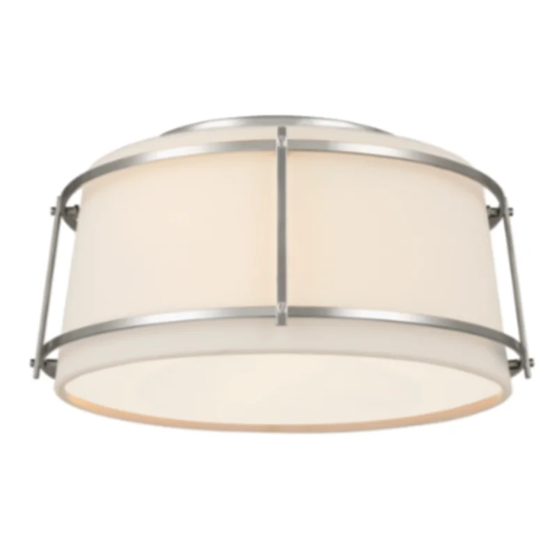 Callaway Flush Mount - Polished Nickel, Small, 12.5"W