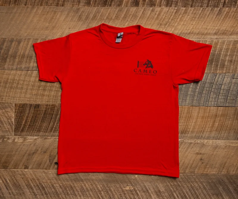 Cameo Logo Short-Sleeve Gildan DryBlend T-Shirt For Kids Yellow