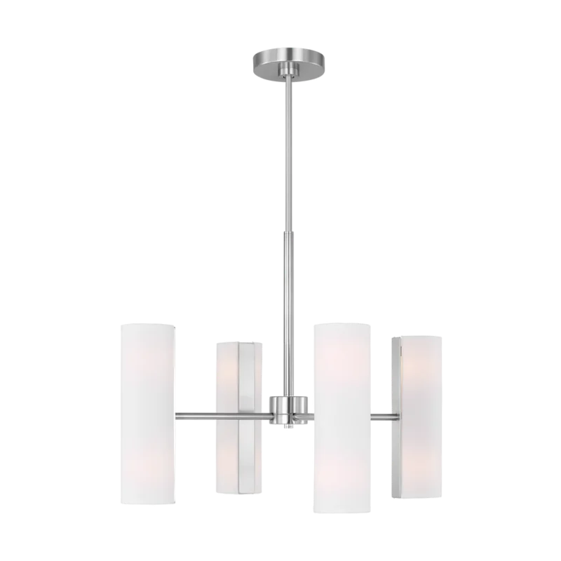 Capalino Medium Chandelier, Brushed Steel