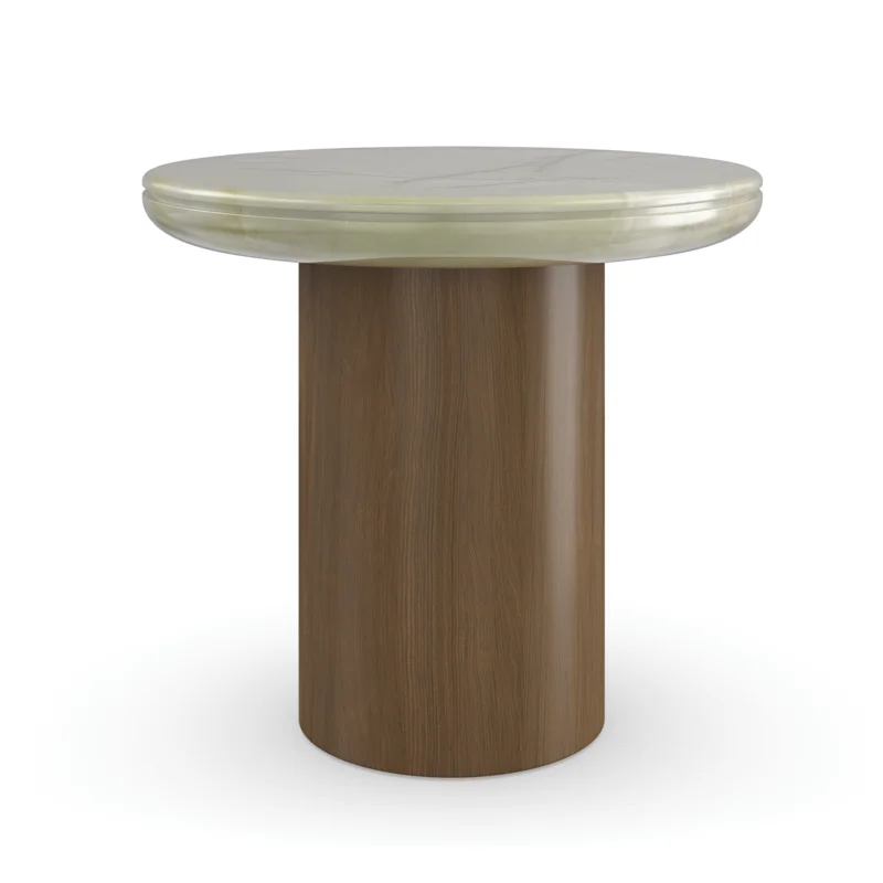 Cape Verde Accent Table, Retro Walnut, 20"W x 20"D x 18"H