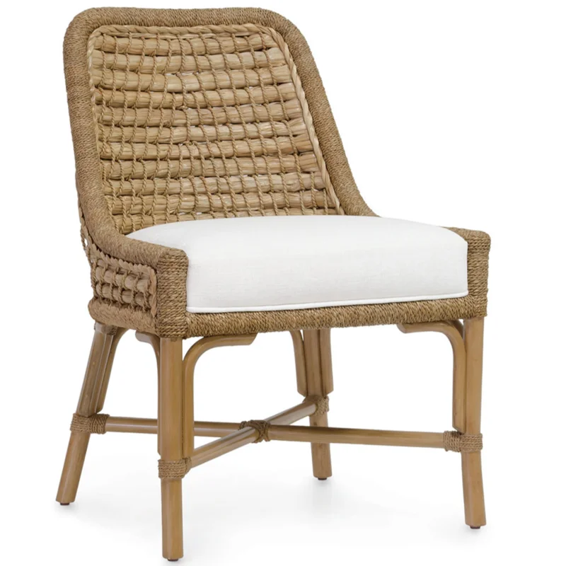 Capitola Side Chair w/ Sailcloth Salt Performance Fabric
