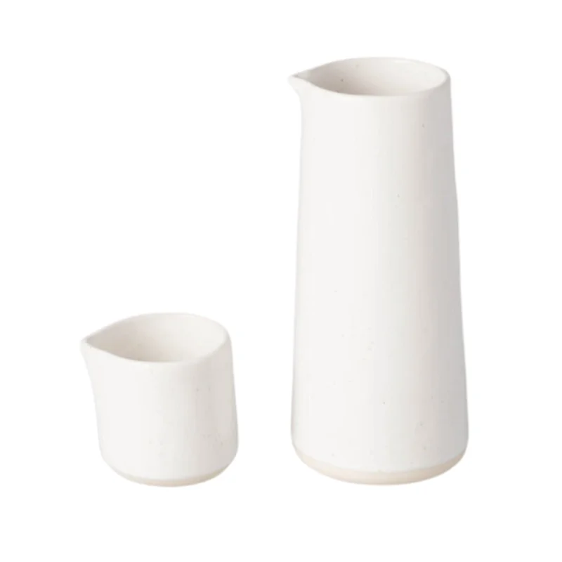 Carafe, Speckled White, Available in 2 Sizes Speckled White