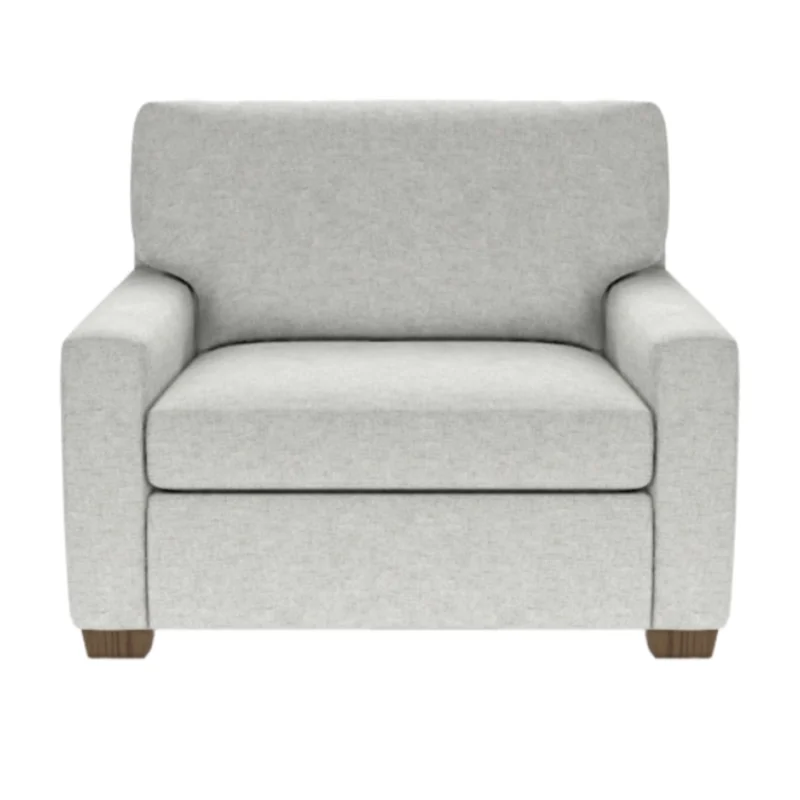 Carson Manual Recliner Chair, Sonata Grey Performance Fabric/Mink