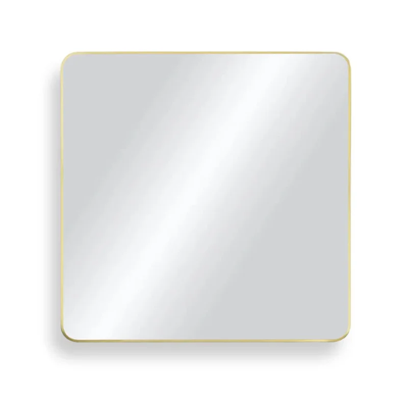 Casa Fixtures - Bathroom Accessories - 36" x 36" Shatterproof Wall Mount Metal Frame Mirror (FM2-3636)