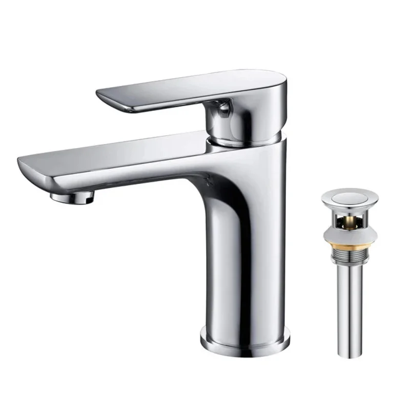 Casa Fixtures - Bathroom Faucet - Austin Single Handle Bathroom Vanity Sink Faucet with Pop Up Drain (CBF-1019)