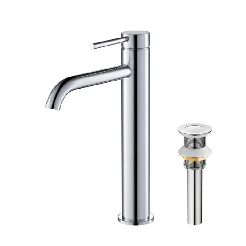 Casa Fixtures - Bathroom Faucet - Halo Single Handle Bathroom Vessel Sink Faucet with Pop Up Drain (CBF-1009)
