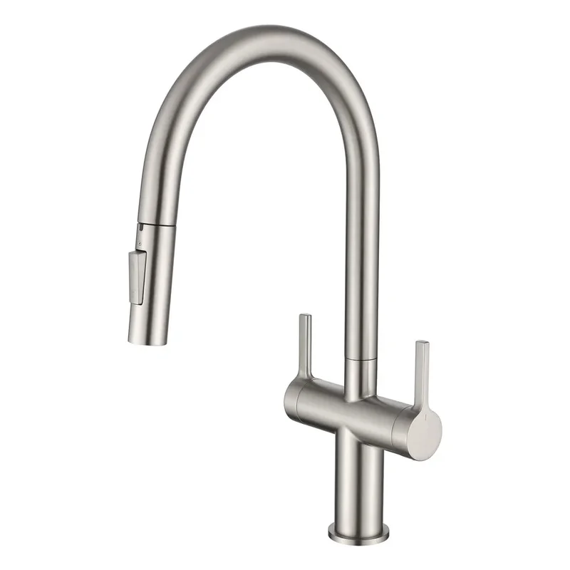 Casa Fixtures - Kitchen Faucet - Neo Single Hole Two Handle Pull Down Kitchen Faucet (CKF-2020)