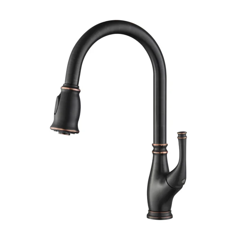 Casa Fixtures - Kitchen Faucet - Omaha Single Handle Pull Down Kitchen Sink Faucet (CKF-2009)