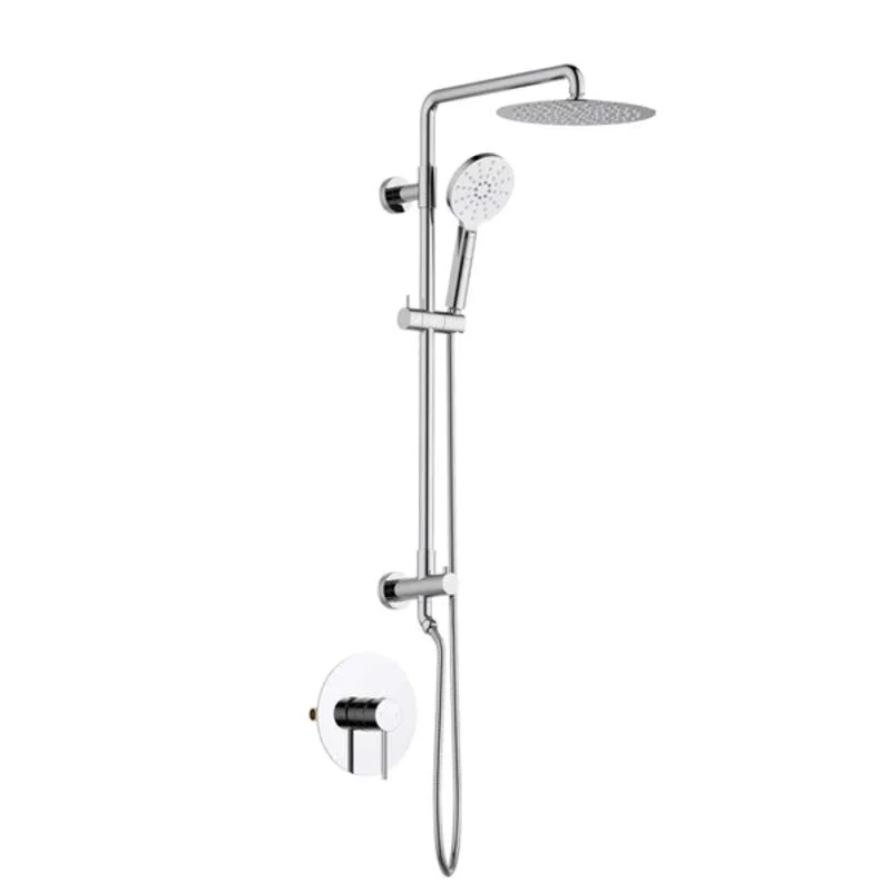 Casa Fixtures - Shower Faucets - Halo Pressure Balanced 2-Function Wall Mount Shower Column with Rough In Valve (CSC-4103)