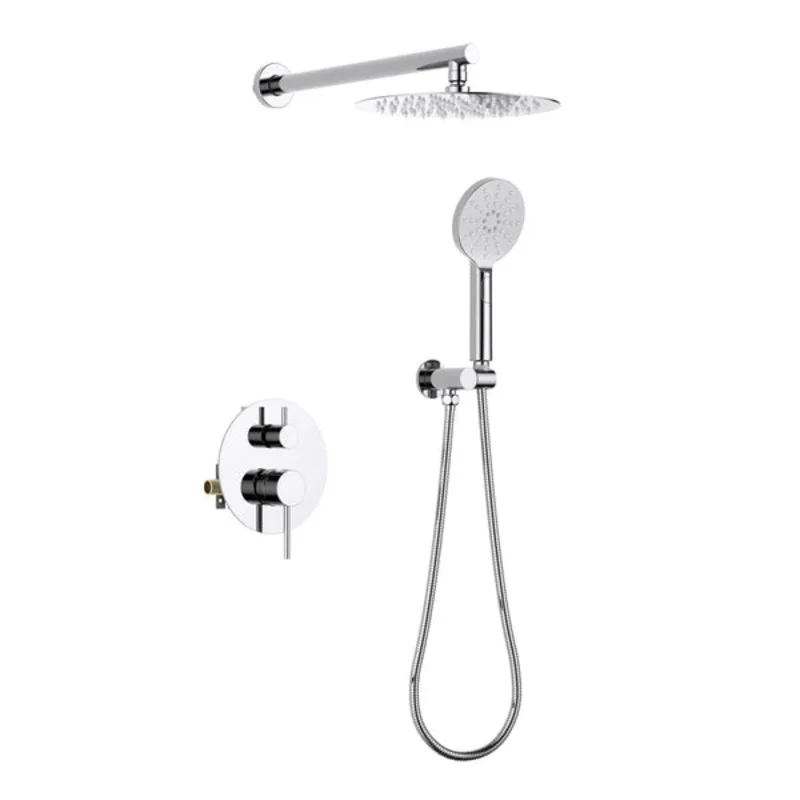 Casa Fixtures - Shower Faucets - Halo Pressure Balanced 2-Function Wall Mount Shower System with Rough-in Valve (CSF-4003)