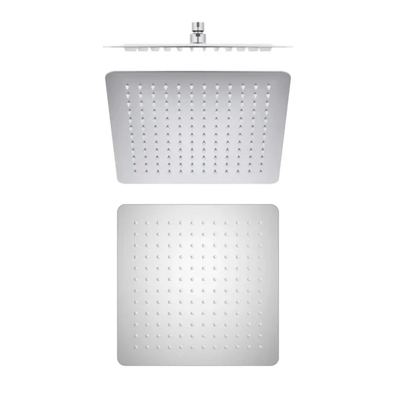 Casa Fixtures - Shower Head - Quadra 12" Metal Rain Shower Head 2mm Ultra Thin Profile (RS103)