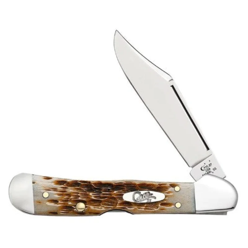 Case 00133 - Amber Bone Peach Seed Jig Mini CopperLock (61749L SS)