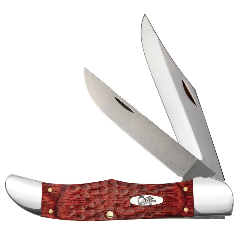 Case 00189 - Rosewood Standard Jig Folding Hunter (6265 SS) w/ Leather Sheath