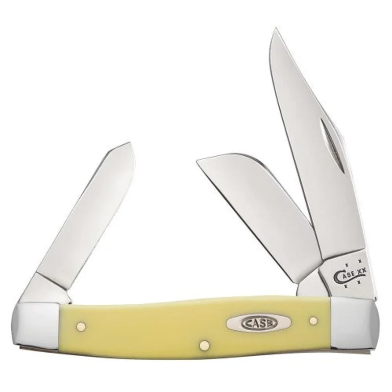 Case 00203 - Smooth Synthetic Yellow Large Stockman (3375 CS)