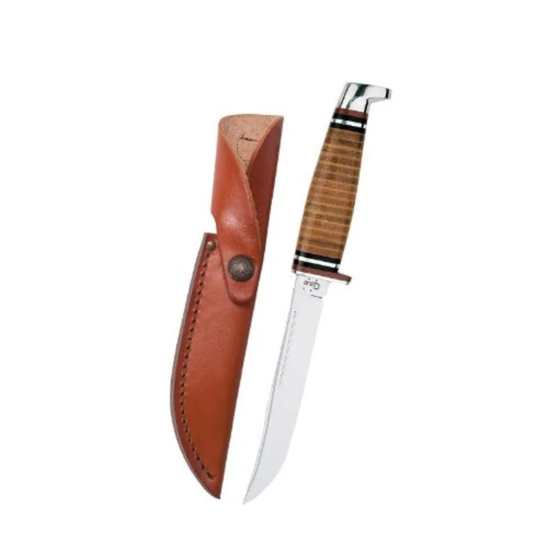 Case 00381 - Leather 5" Utility Hunter with Leather Sheath