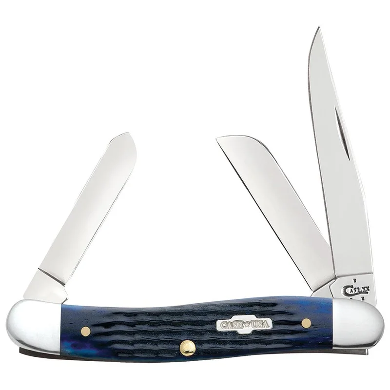 Case 02801 - Blue Bone Rogers Jig Medium Stockman (6318 SS)