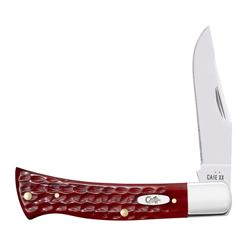 Case 10299 - Pocket Worn Old Red Bone Corn Cob Jig Case Axe Handle (BR61135 SS)